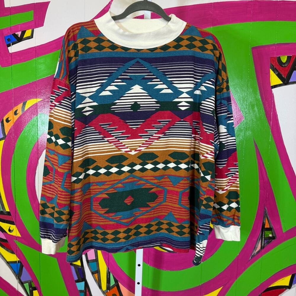 Gitano Vintage Cotton Top - Aztec Print. Size 22W. In excellent condition!